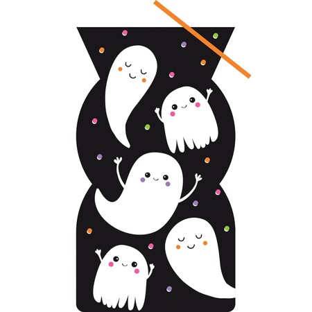 Creative Converting 9" x 5" Halloween Ghosts Favor Bags PK240, 240PK 357326
